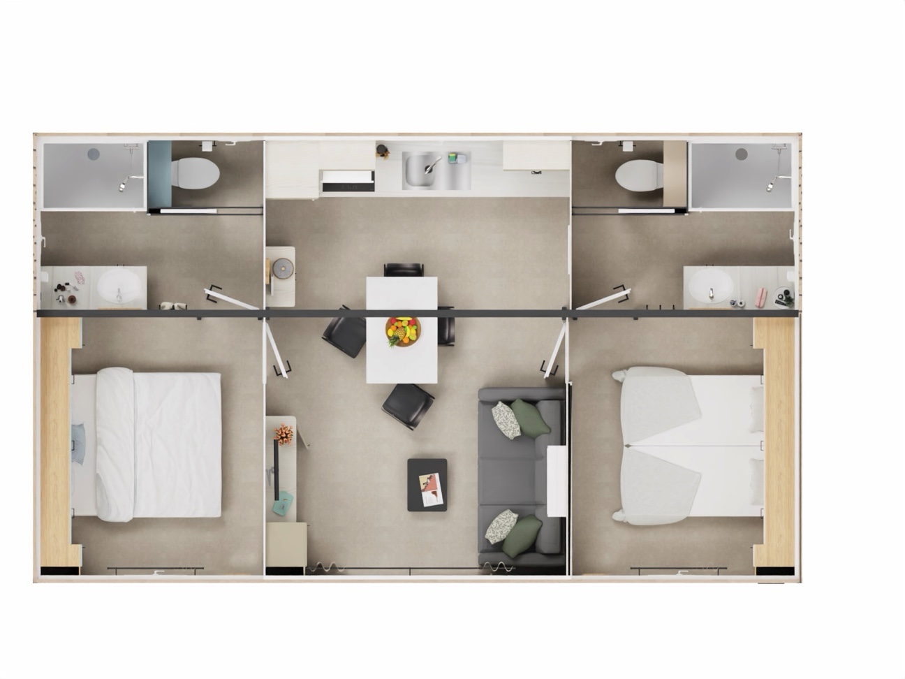 mobile-home-oceane-spa-VUE-DE-DESSUS